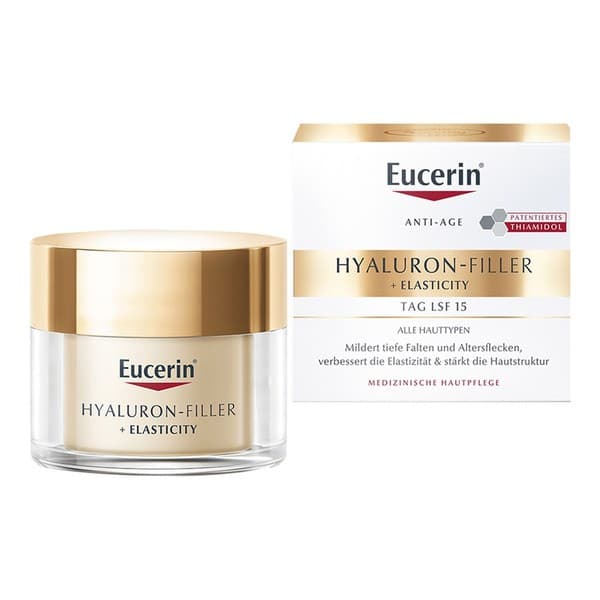 Hyaluron-Filler + Elasticity, krem na dzień SPF 15, do skóry dojrzałej, przeciwzmarszczkowy