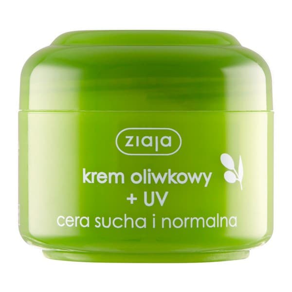 krem oliwkowy + UV, cera sucha i normalna