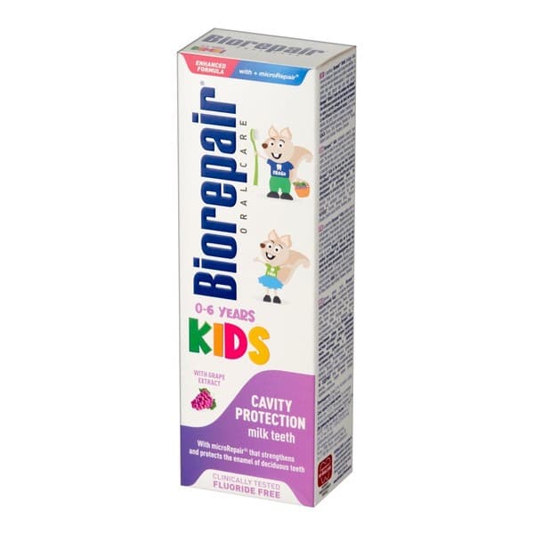 Kids, pasta do zębów dla dzieci w wieku 0-6 lat, winogronowa