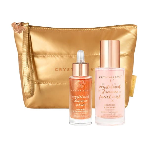 Zestaw Crystallove, serum, + mgiełka z kwarcem różowym, + kosmetyczka