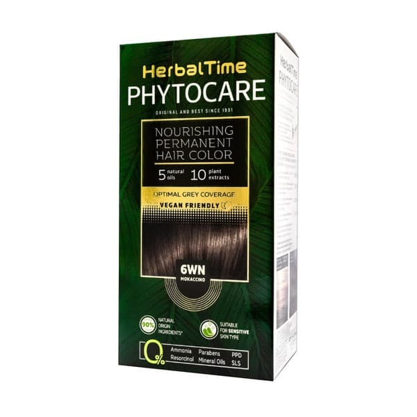 Phytocare, farba do włosów 6WN, mokaccino