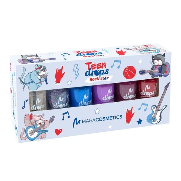 Cosmetics, Teen Drops Rockstar V.02, zestaw lakierów do paznokci