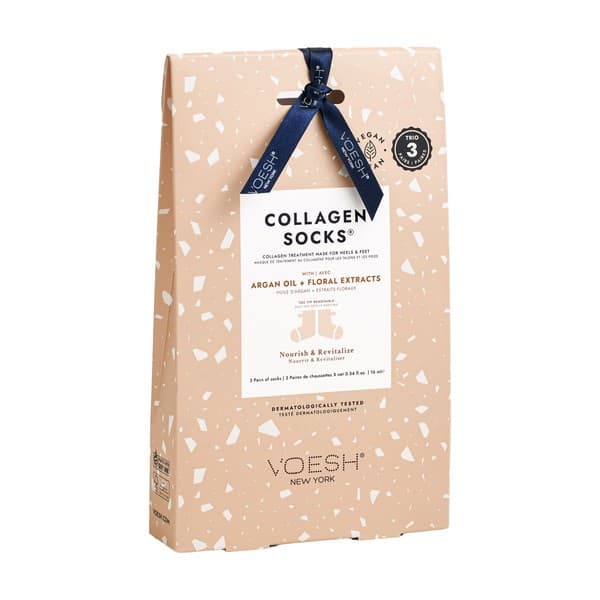 Collagen Socks, maska kolagenowa do pięt i stóp z olejem arganowym, skarpetki