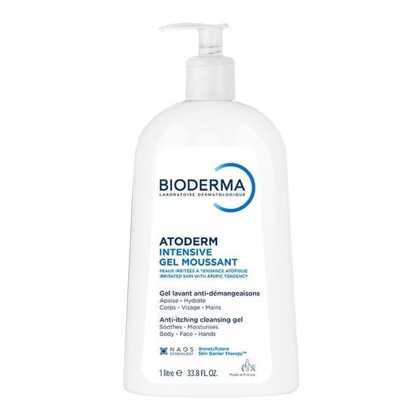 Atoderm Intensive Gel moussant, łagodny żel oczyszczający i natłuszczający