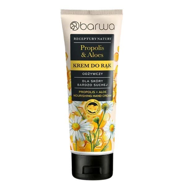 Receptury Natury, odżywczy krem do rąk, Propolis & Aloes