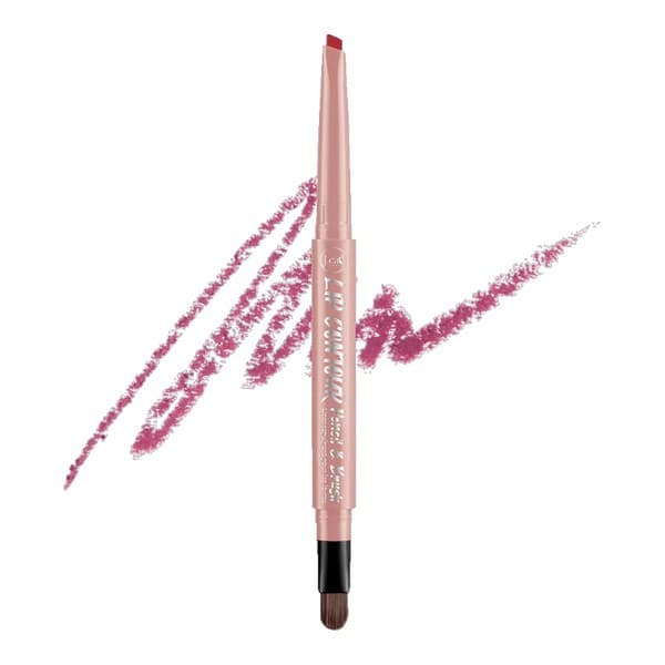 Lip Contour Pencil & Brush, automatyczna konturówka do ust z pędzelkiem 208 Rose Mauve