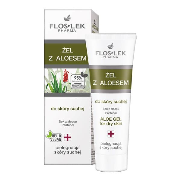 Flos-Lek Pharma, żel z aloesem do skóry suchej, ( +)