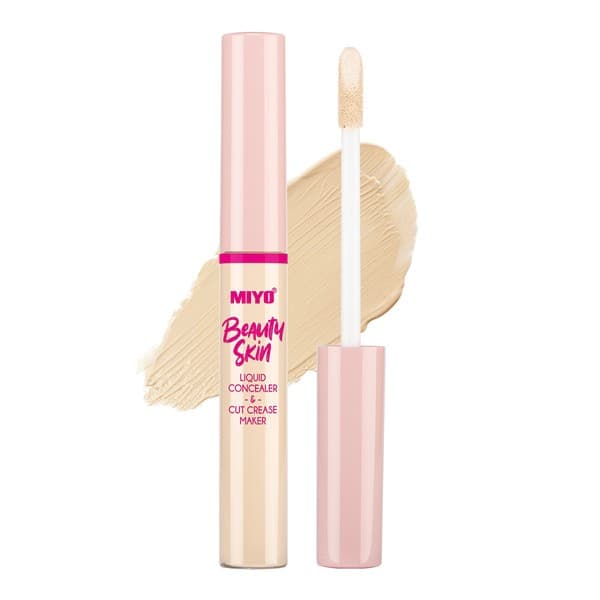 Miyo Beauty Skin, Liquid Concealer and Cut Crease Maker, płynny korektor kryjący, no. 02 Hello Yellow