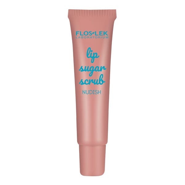 Flos-Lek Lip Care, peeling cukrowy do ust, nudish