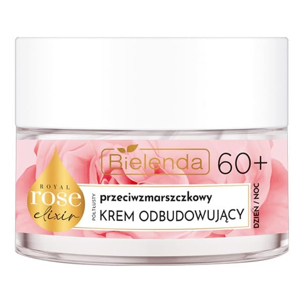 Royal Rose Elixir, przeciwzmarszczkowy półtłusty krem odbudowujący 60+