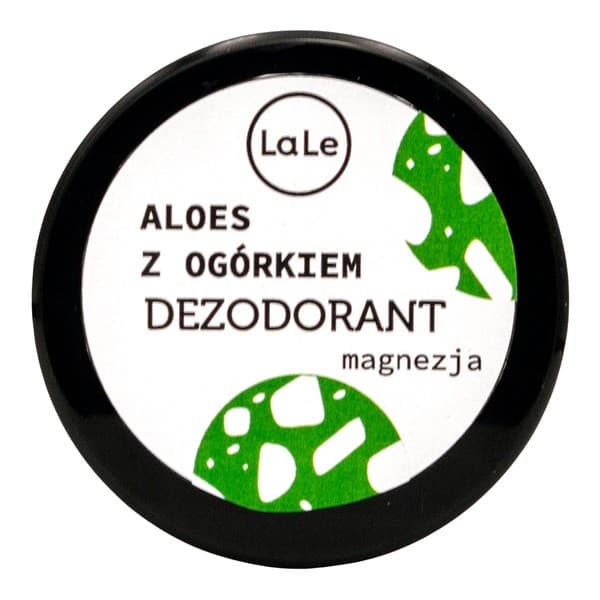LaLe, dezodorant w kremie z magnezją, aloes z ogórkiem