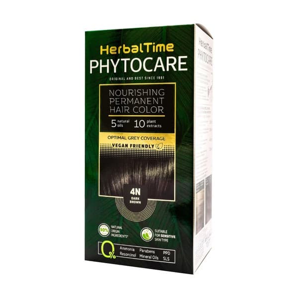 Phytocare, farba do włosów 4N, dark brown
