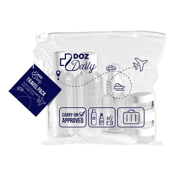 Travel Pack, zestaw pojemników z kosmetyczką, 1 opakowanie