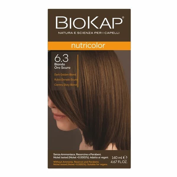 Nutricolor, farba do włosów, 6.3 ciemny złoty blond