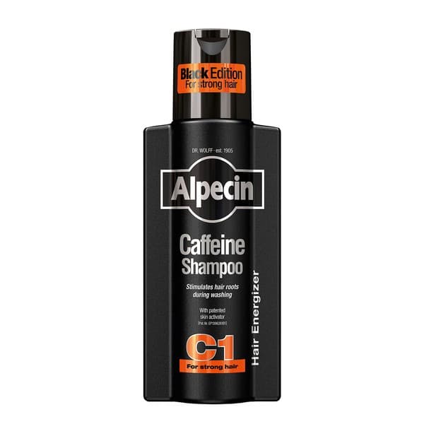 Caffeine Shampoo C1 Black Edition, szampon stymulujący i wzmacniający włosy, dla mężczyzn