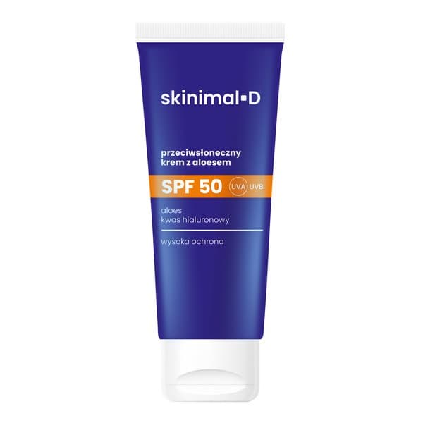 D, krem przeciwsłoneczny z aloesem SPF50