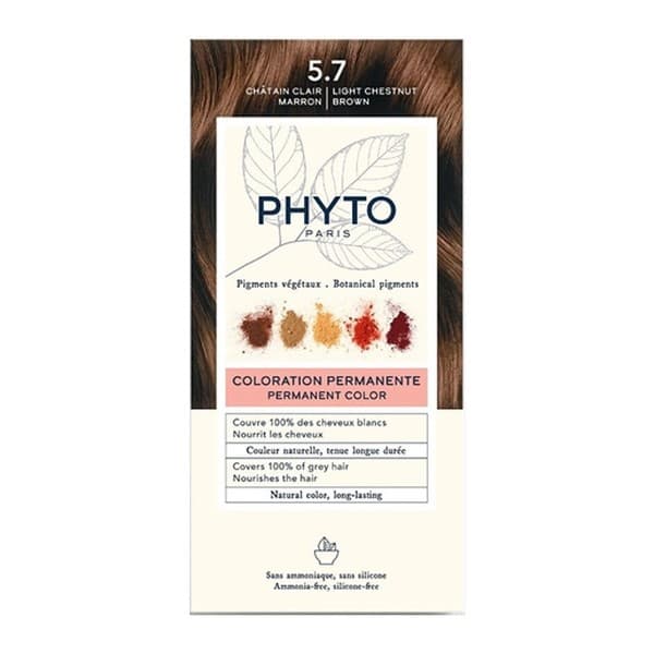 Phyto Color, farba do włosów, 5.7 jasny kasztanowy brąz, 1 opakowanie