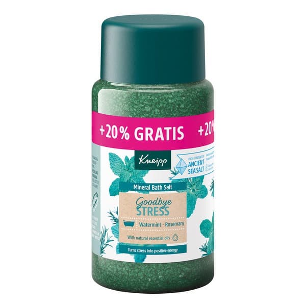 Goodbye Stress sól do kąpieli Watermint & Rosemary
