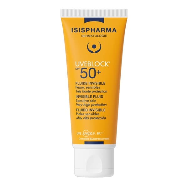 UVEBLOCK FLUID SPF 50+, lekki krem do skóry suchej, bezbarwny