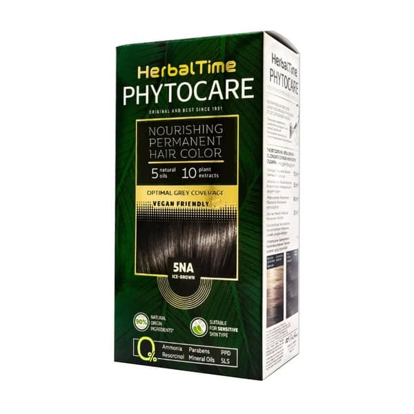 Phytocare, farba do włosów 5NA, ice brown