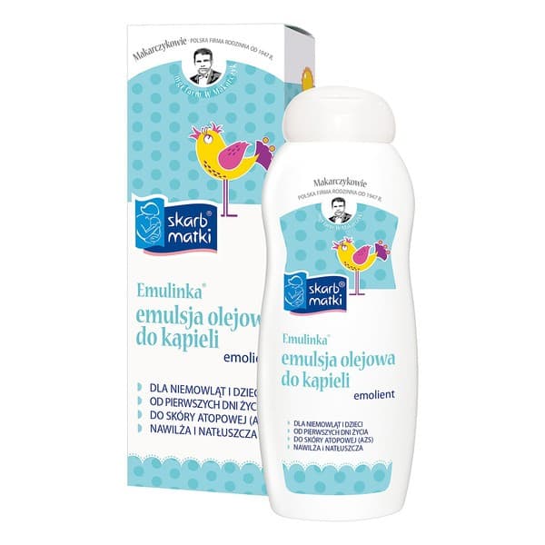 Emulinka, emulsja olejowa do kąpieli dla niemowląt i dzieci