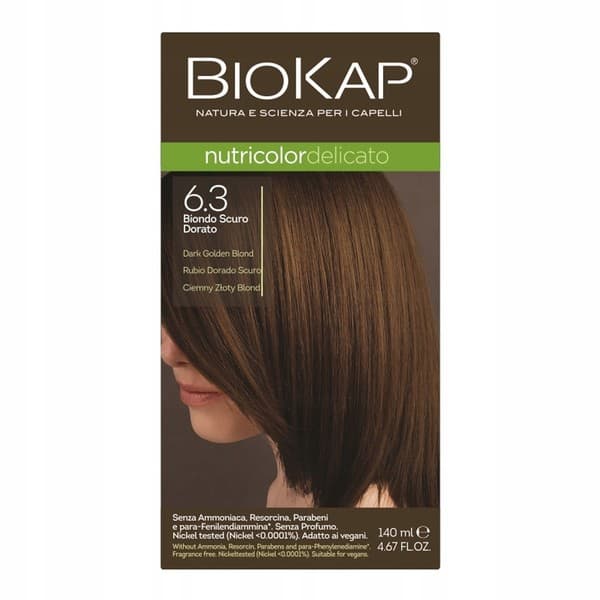 Nutricolor Delicato, farba do włosów, 6.3 ciemny złoty blond