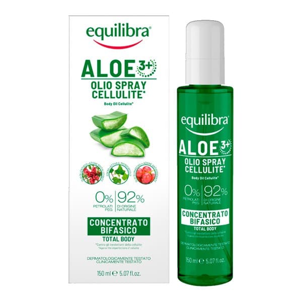 Aloe, dwufazowy olejek do ciała antycellulitowy w sprayu ALOE 3+