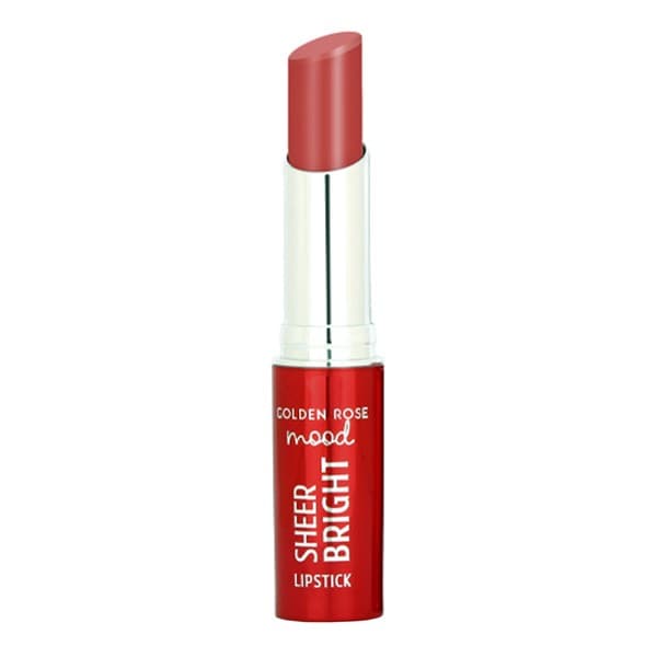 Mood Sheer Bright Lipstick, połyskująca pomadka do ust, 102
