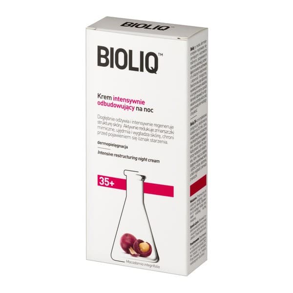 Przeciwzmarszczkowy krem intensywnie odbudowujący na noc 35+ Bioliq