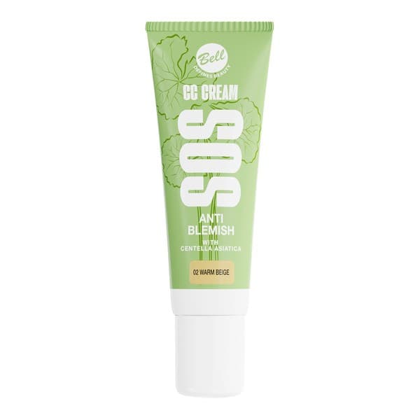 SOS CC Cream, krem CC, 02 Warm Beige