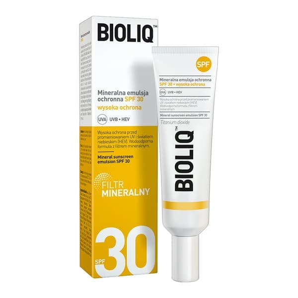 SPF, mineralna emulsja ochronna SPF 30