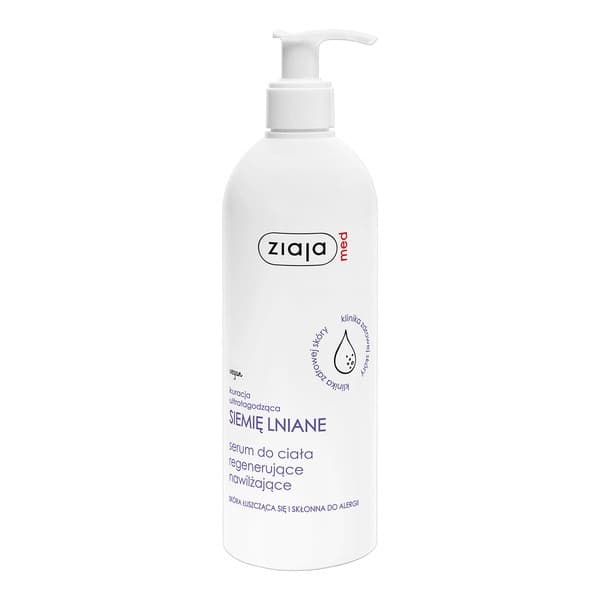 Siemię lniane, serum do ciała, regenerująco-nawilżające