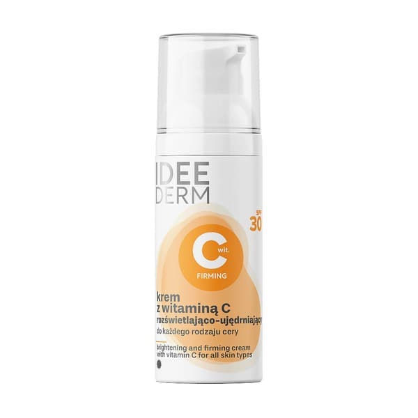 Derm, krem z witaminą C, rozświetlająco-ujędrniający, SPF 30