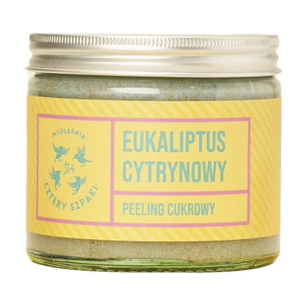 Mydlarnia 4 Szpaki, Eukaliptus Cytrynowy, peeling cukrowy