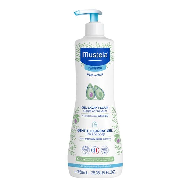 Bebe-Enfant, delikatny żel do mycia z organicznym awokado