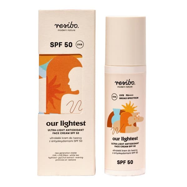 Our Lightest, ultralekki krem do twarzy z antyoksydantami SPF 50