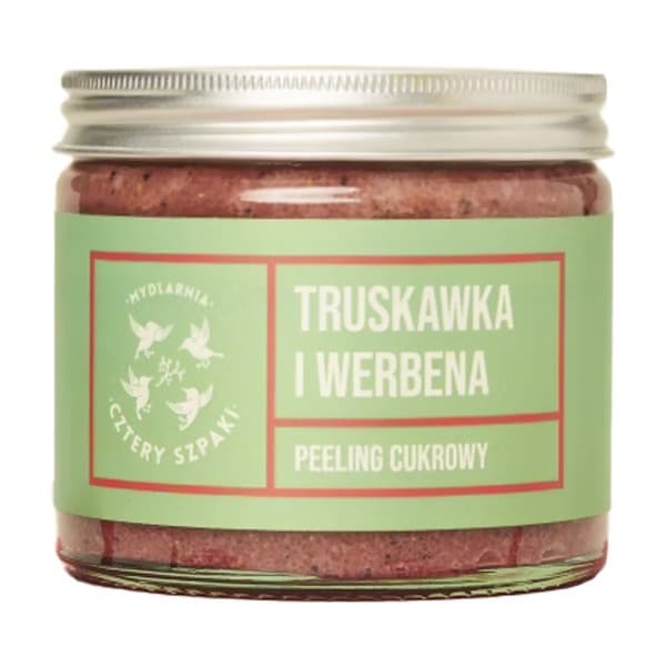 Mydlarnia 4 Szpaki, Peeling cukrowy, Truskawka i Werbena