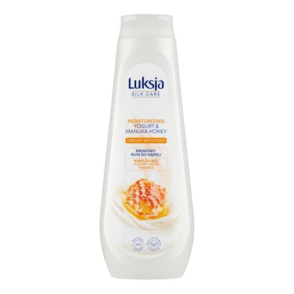 Silk Care, kremowy płyn do kąpieli, nawilżające jogurt i miód manuka