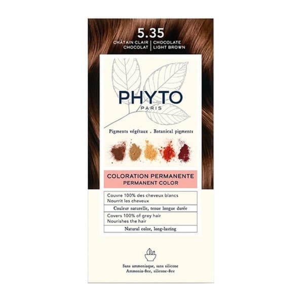 Phyto Color, farba do włosów, 5.35 złoty mahoń, 1 opakowanie