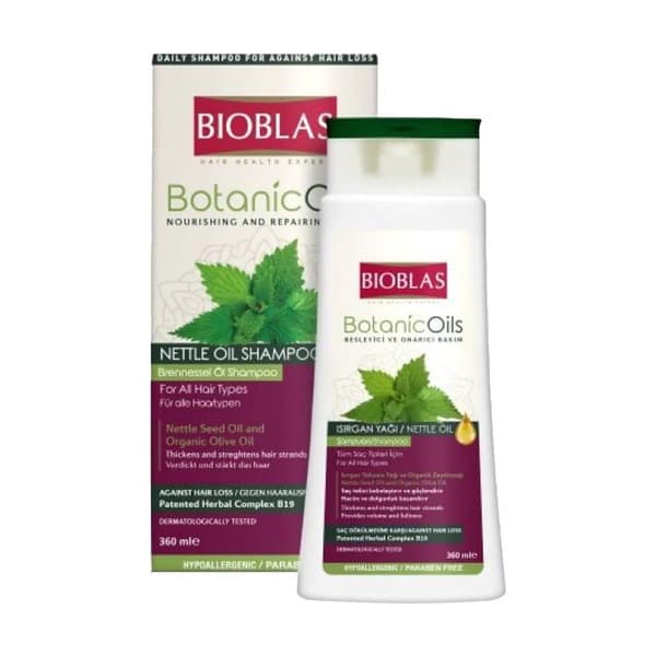Botanic Oils, szampon z olejem z nasion pokrzywy przeciw wypadaniu włosów