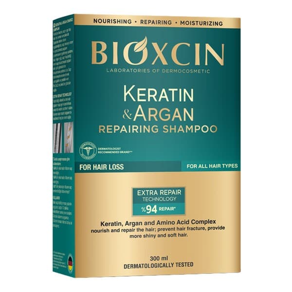 Keratin & Argan, szampon regenerujący