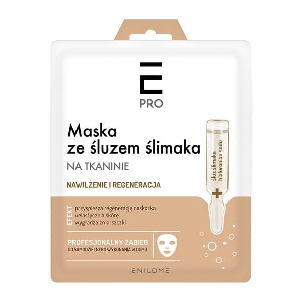 Pro, maska ze śluzem ślimaka na tkaninie