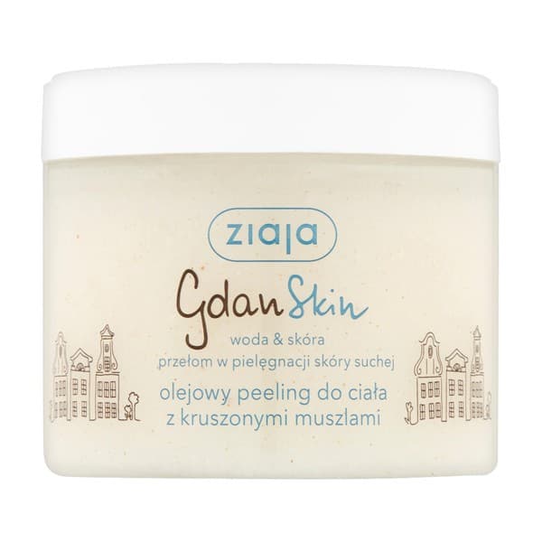 GdanSkin, woda&skóra, olejowy peeling do ciała z kruszonymi muszlami
