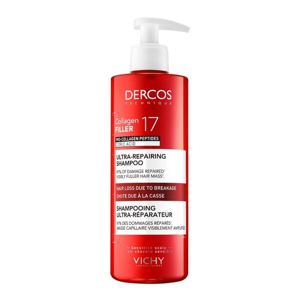 Dercos Collagen Filler 17 szampon głęboko regenerujący przeciw łamliwości włosów