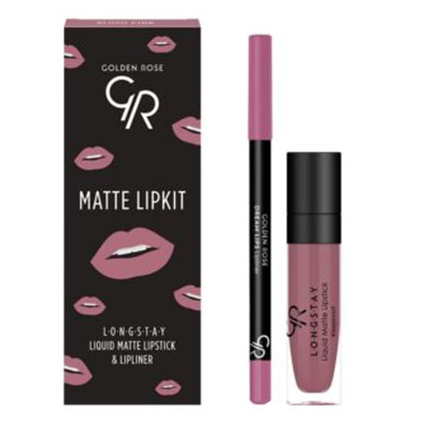 Matte Lipkit, zestaw do makijażu ust, pink