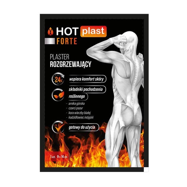 Hot Plast Forte, plaster rozgrzewający, 9cm