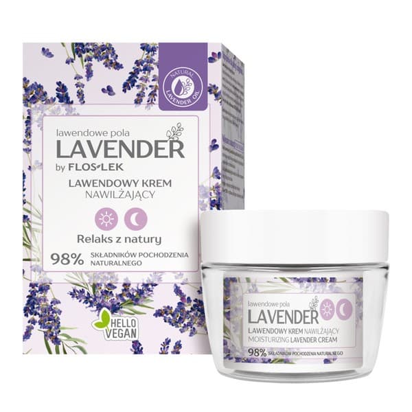 Flos-Lek Lavender, lawendowy krem nawilżający