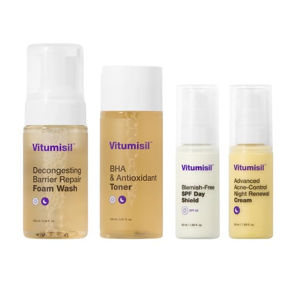 Dermz Laboratories Vitumisil Anti-Acne Set, pianka, + toner,, krem na dzień, + krem na noc
