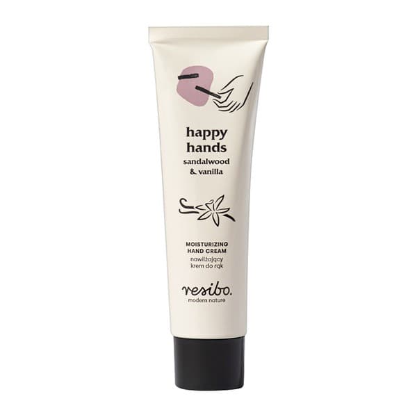 Happy Hands, nawilżający krem do rąk, drzewo sandałowe i wanilia
