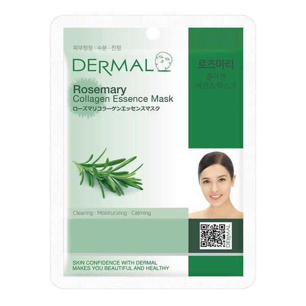 Dermal Rosemary Collagen Essence Mask, kolagenowa maska na twarz z rozmarynem